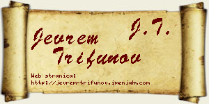 Jevrem Trifunov vizit kartica
